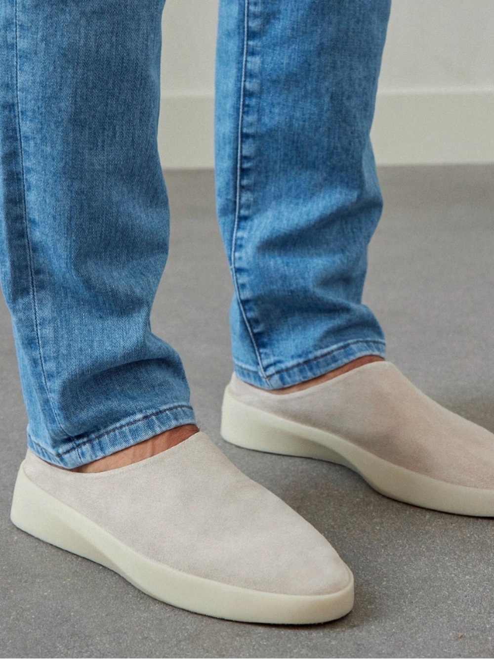 Wolf & Shepherd Cruise Mule - Warm Grey - Size 12M / 13.5W - NIB